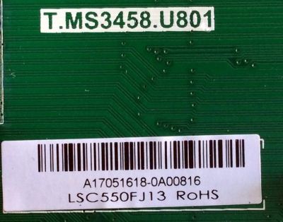 MAIN / RCA A17051618 / T.MS3458.U801 / PANEL LSC550FJ13 / MODELO RTU5540-B	 - Imagen 2