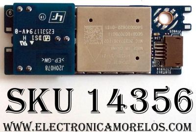 MODULO DE WI-FI PARA TV / SONY J20H078.01 / 1-458-751-21 / 2878D-J20H078 / 2014DJ5227 / CCAI13LP2130T3 / MODELO KDL-40R550C	