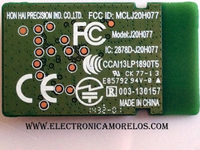 MODULO DE BLUETHOOTH PARA TV / SONY J20H077-05L1 / 5200135589 / MCLJ20H077 / 2878D-J20H077 / CCAI13LP1890T5 / MODELO KDL-42W800B	 - Imagen 2