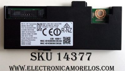 MODULO  WI FI / SAMSUNG BN59-01239A/ WCK730B / MODELO UN40KU6300FXZA FA01 / UN70KU6300FXZA EA01 / UN40KU6300FXZA FB02 / UN40KU6300FXZA FF06 / UN60KU630DFXZA EA01 / UN70KU630DFXZA EA01 / UN55KU7000FXZA FA01 / UN55KU7000FXZA FB03	