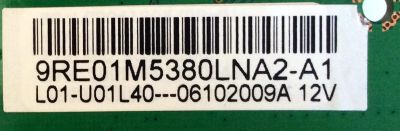 MAIN / PROSCAN 9RE01M5380LNA2-A1 / RT807_V3_20090611 / 20-A5380---73-00 / MODELO 40LC45Q / PANEL V400H1-L01 REV C1 - Imagen 2