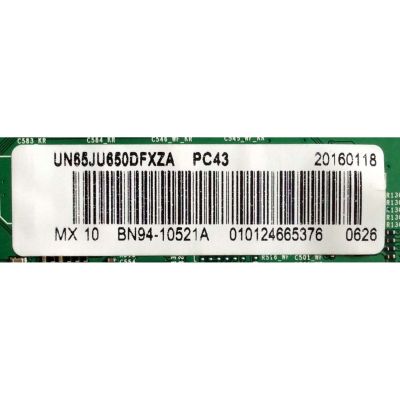 MAIN PARA TV SAMSUNG NUMERO DE PARTE BN94-10521A / BN97-10062C / BN41-02344D / MODELO UN65JU650DFXZA ID03 / UN65JU650DFXZA IS05 / PANEL CY-GJ065FGNV6H	 - Imagen 2