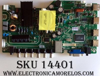 MAIN / FUENTE / (COMBO) / 999J5M / JUC7.820.00134905 / HLS43C / MODELO LE39A309 / (TARJETA CON DEFECTO TUNER  ( VALUM ROTO )