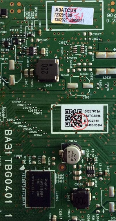 MAIN / EMERSON A3ATCMMA-002 / BA31TBG0401 1 / A3ATCUH / MODELO LF391EM4 DS2 / PANEL U30T2XH - Imagen 2