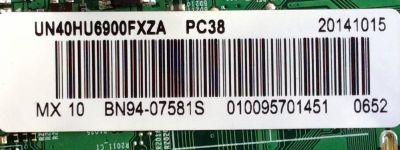 MAIN / SAMSUNG BN94-07581S / BN97-08125A / BN41-02206B / MODELO UN40HU6900FXZA TS01 / PANEL CY-GH040HGLV7H - Imagen 2