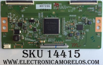 T-CON PARA TV PHILIPS / NUMERO DE PARTE  6871L-4300A / 6870C-0535B / 4300A / PANEL LC490EQE (DH)(M2) / MODELO 49PFL7900/F7 DS1