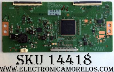 T-CON / LG 3703M / 6871L-3703M / 6870C-0502C / MODELO 55UH6090-UF.BUSFLJR / 55UB8300-UG AUSWLJR / 55UB8500-UA AUSWLJR / 55UB8200-UH / PANEL  LC550EQE (PG)(F2)	