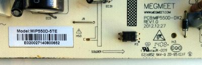 FUENTE DE PODER / WESTINGHOUSE MIP550D-5TE / MIP550D-5TE / MODELO DWM50F3G1  VER:TW-77521-A050D / PANEL / D500D3-GG55-C0X / T500HVN04.1	 - Imagen 2