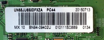 MAIN PARA TV  SAMSUNG NUMERO DE PARTE BN94-09402U / BN97-10062C / BN41-02344D / SUSTITUTAS BN94-09285N / BN94-08776A / BN94-09019V / BN94-10056Q / BN94-10521A / MODELO UN65JU650DFXZA ID02 / PANEL CY-GJ065FGNV1H	 - Imagen 2