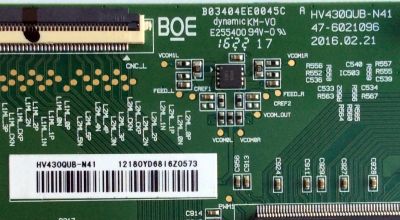 T-CON / HV430QUB-N41 / B03404EE0045C / 47-6021096 / E255400 94V-0	 - Imagen 2