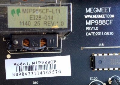 FUENTE DE PODER / ELEMENT MIP988CF / MIP988CF-L11 / EI28-014 / REV:1.0 / MODELO ELDFW464	 - Imagen 2