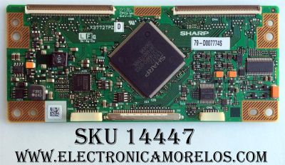 T-CON / SHARP CPWBX3772TPZD / X3772TPZD / MODELO LC-37D43U / PANEL LK370T3LZ6CX