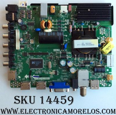 MAIN FUENTE PARA TV ELEMENT ORIGINAL / NUMERO DE PARTE 34014433 / H15081515 / TP.MS3393.PB851 / PANEL T500HVN08.8 / MODELO ELEFW505