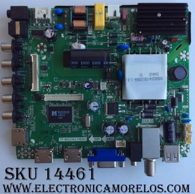 MAIN / FUENTE / (COMBO) / ELEMENT SY15437 / TP.MS3393.PB801 / 890-M00-06NBX / K15121018 / PANEL LSC400HN02 / MODELO ELEFW408 P5G5M	