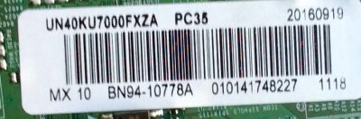 MAIN PARA TV SAMSUNG / NUMERO DE PARTE BN94-10778A / BN41-02528A / BN97-10968A / BN9494778A / PANEL CY-KK040HGNV3H / MODELO UN40KU7000 / UN40KU7000FXZA DA01 - Imagen 2