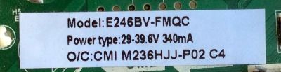 MAIN / FUENTE / (COMBO) / SCEPTRE 50043393B01100 / TP.MS3393.PA501 / M236HJJ-P02 C4 / MODELO E246BV-FMQC	 - Imagen 4