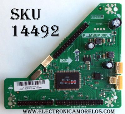 TARJETA INTERFAZ / A15084641 / PL.MS6M30K.1 / PANEL LSC480HJ08-W	