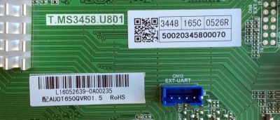 MAIN / HITACHI L16052639 / T.MS3458.U801 / 50020345800070 / MODELO 55L6	 - Imagen 2