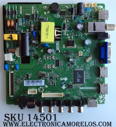 MAIN / FUENTE / (COMBO) / ELEMENT H16071100 / TP.MS3393T.PB758 / 22002A0121ST-V5 / MODELO ELEFW328 / PANEL BOEI320WX1-01	