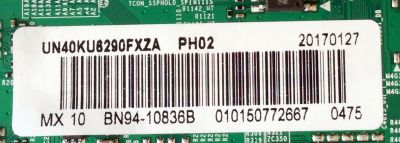 MAIN PARA TV SAMSUNG / NUMERO DE PARTE BN94-10836B / BN41-02528A / BN97-10648A / BN9410836B / PARTE SUSTITUTA BN94-10798A / PANEL CY-GK040HGLV2H / MODELOS UN40KU6000 / UN40KU6290 / UN40KU6300 / UN40KU6000FXZX / UN40KU6290FXZC / UN40KU6300FXZA FA01 - Imagen 2