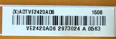FUENTE DE PODER / VIZIO ADTVE2420AD6 / 715G6973-P01-000-002H / 715G6973-P01-000-002M / (X)ADTVE2420AD6 / PANEL TPT550J1-HVN08.U REV:S110A / MODELOS E55-C1 LTC7SHAR / E55-C1 LTC7SHAS / E55-C1 LTCWSHAR / E55-C1 LTCWSHBR / E55-C1 LTMWSHAR / E55-C1 LTMWSHBS - Imagen 2