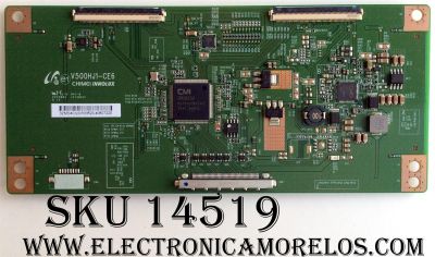 T-CON / PHILIPS 3ZMD4CQCR / V500HJ1-CE6 / MODELO 58PFL4609 / F7 DS1 / PANEL V580HJ1-LD6 REV.C1