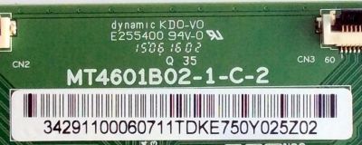 T-CON / TCL 3429110006 / MT4601B02-1-C-2 / E255400 / MODELO 48FS3700 48FS3700TFAA / PANEL LVF480ND2L  - Imagen 2