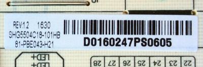FUENTE DE PODER PARA TV PHiLIPS / NUMERO DE PARTE 81-PBE043-H21 / CQC12001080504 / SHG5504C / SHG5504C-101H / CCP-508 / SHG5504C18-101HB / DLBB419 / 20160616 / D0160254PS0902 / MODELO 43PFL6621/F7 - Imagen 5