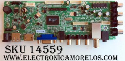 MAIN / AXESS 66H1124 / 10010144 / BJM1-82401-1T8G / CV3393BL-C / PANEL M240AE1N01-4 / M240HRN01.2 /MODELO TVD1801-24