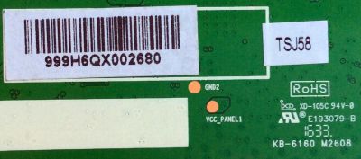 T-CON  / 999H6Q / JUC7.820.00157618 / KB-6160 / M2608  - Imagen 2