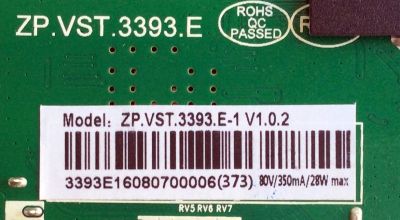 MAIN / FUENTE / (COMBO) / PROSCAN ZP.VST-3393.E-1 / 3393E1160807 / 3393E116080700006 / 37302640 / MODELO  PLDED3281 / RLDEDV3255A-C - Imagen 2