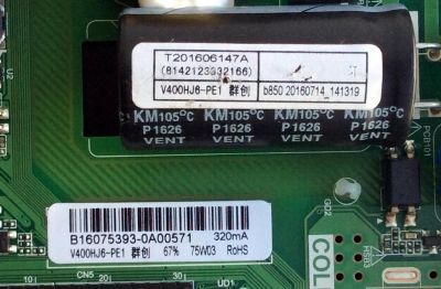 MAIN / FUENTE / (COMBO) / PROSCAN B16075393 / (8142123332166 / TP.MS3393.PB855 / MODELO PLDEDV4018 / PANEL V400HJ6-PE1  - Imagen 2