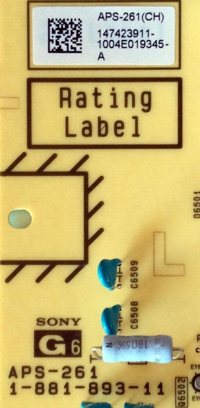 FUENTE DE PODER ((NUEVA)) / SONY 1-474-239-11 / 147423911 / APS-261 / 1-881-893-11 / MODELOS XBR-46HX909 / XBR-52HX909 / XBR46HX909 / XBR52HX909 - Imagen 2