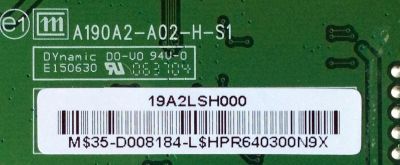TARJETA VIDEO / VIEWSONIC  35-D008184 / A190A2-A02-H-S1 / MODELO V620021M / PANEL A190A2-H01 - Imagen 2