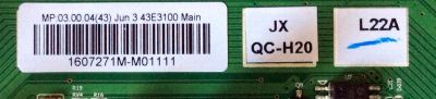 MAIN / FUENTE / (COMBO) / LG 1607271LA0271 / 5823-A6M68A-0P00 / VER00.05 / 1607271M-M01111 / MP.03.00.04 / MODELO 43LH5000-UA	 - Imagen 2