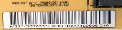 FUENTE DE PODER / BACKLIGHT INVERTER / WESTINGHOUSE 27-D007836  / DAC-19M008AF / MODELO L1975NW - Imagen 2