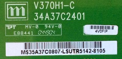 T-CON / WESTINGHOUSE 35-A37C0807 / V370H1-C / 34A37C2401 / MODELO LVM-37W1 / PANEL V370H1-L01 Rev.C1	 - Imagen 2