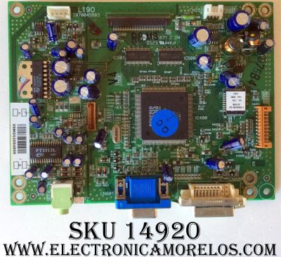 MAIN DIGITAL / WESTINGHOUSE  L19O / 2970045803 / VER:2.03 / MODELO L19BMW05JBB 