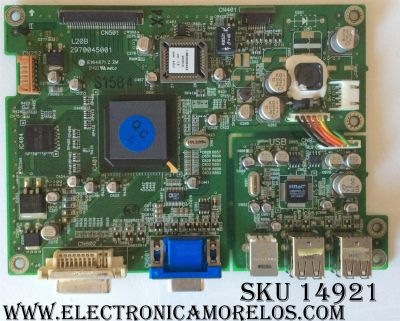 MAIN DIGITAL / VIEWSONIC L20B / 2970045001 / E164671 Z 2M  / Ver:1.0 / MODELO L20DBW05ABB