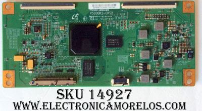 T-CON / CMO / TOSHIBA 527B56 / 527B56LCE / V500DK2-CKS2 / MODELO 58L8400U / PANEL V580DK2-KS2 Rev:CA