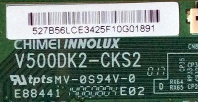 T-CON / CMO / TOSHIBA 527B56 / 527B56LCE / V500DK2-CKS2 / MODELO 58L8400U / PANEL V580DK2-KS2 Rev:CA - Imagen 2
