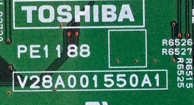 MAIN / TOSHIBA 75040183 / 461C7H51L11 / PE1188 / V28A001550A1 / MODELO 58L8400U / PANEL V580DK2-KS2 Rev:CA - Imagen 3