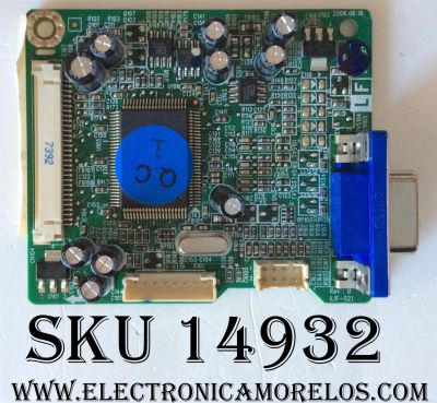 MAIN DIGITAL / VIEWSONIC 790681300C00R / 490681300100R / MODELO VA703B / PANEL SVA170SX01TB