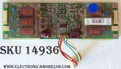  BACKLIGHT INVERTER / LG 2970046602 / L20C-3 / PANEL LM201U04-A3 / MODELO VP201B / VLCDS26064-2W