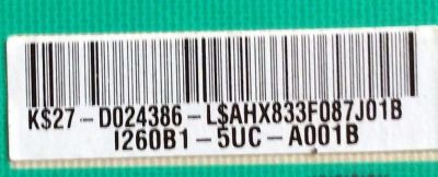 BACKLIGHT INVERTER /  SAMSUNG 27-D024386 /  T87I027.09 / I260B1-5UC-A001B / MODELO LN26A450C1DXZA - Imagen 2