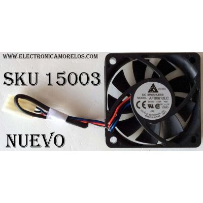 VENTILADOR PARA TV DLP / TOSHIBA / AFB0612LC / AFB0612LC-ROO / MODELOS 46HM95 / 52HMX95 / 52HM95 / 56MX195 / 56HM195 / 62HMX95 / 62HM195 / 62HM15A / 72HM195 / 72MX195