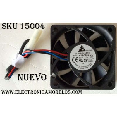 VENTILADOR PARA TV DLP / TOSHIBA / AFB0612MC / AFB0612MC-W278 / MODELOS 46HM95 / 52HMX95 / 52HM95 / 56MX195 / 56HM195 / 62HMX95 / 62HM195 / 62HM15A / 72HM195 / 72MX195