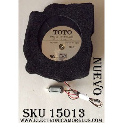 VENTILADOR PARA TV DLP / TOTO TYF140LJ08 / D10F-12B4S1 / 6Y21D F2 / 10B(K)