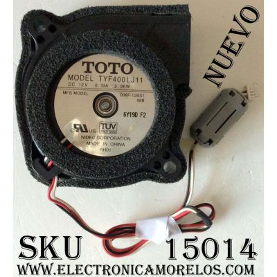 VENTILADOR PARA TV DLP / TOTO TYF400LJ11 / D06F-12BS108B / 6Y19D F2 