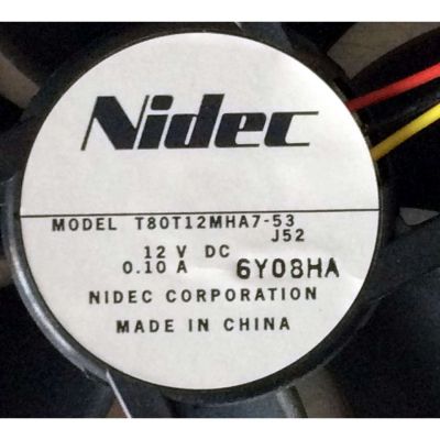 VENTILADOR PARA TV DLP / NIDEC T80T12MHA7-53 / T80T12MHA7-53 J52 / 6Y08HA - Imagen 2